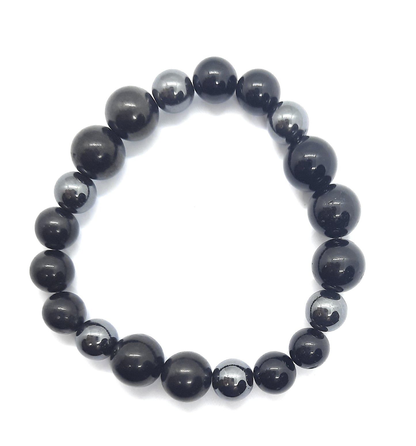 Shungite & Black Tourmaline Bracelet 5G EMF Protection