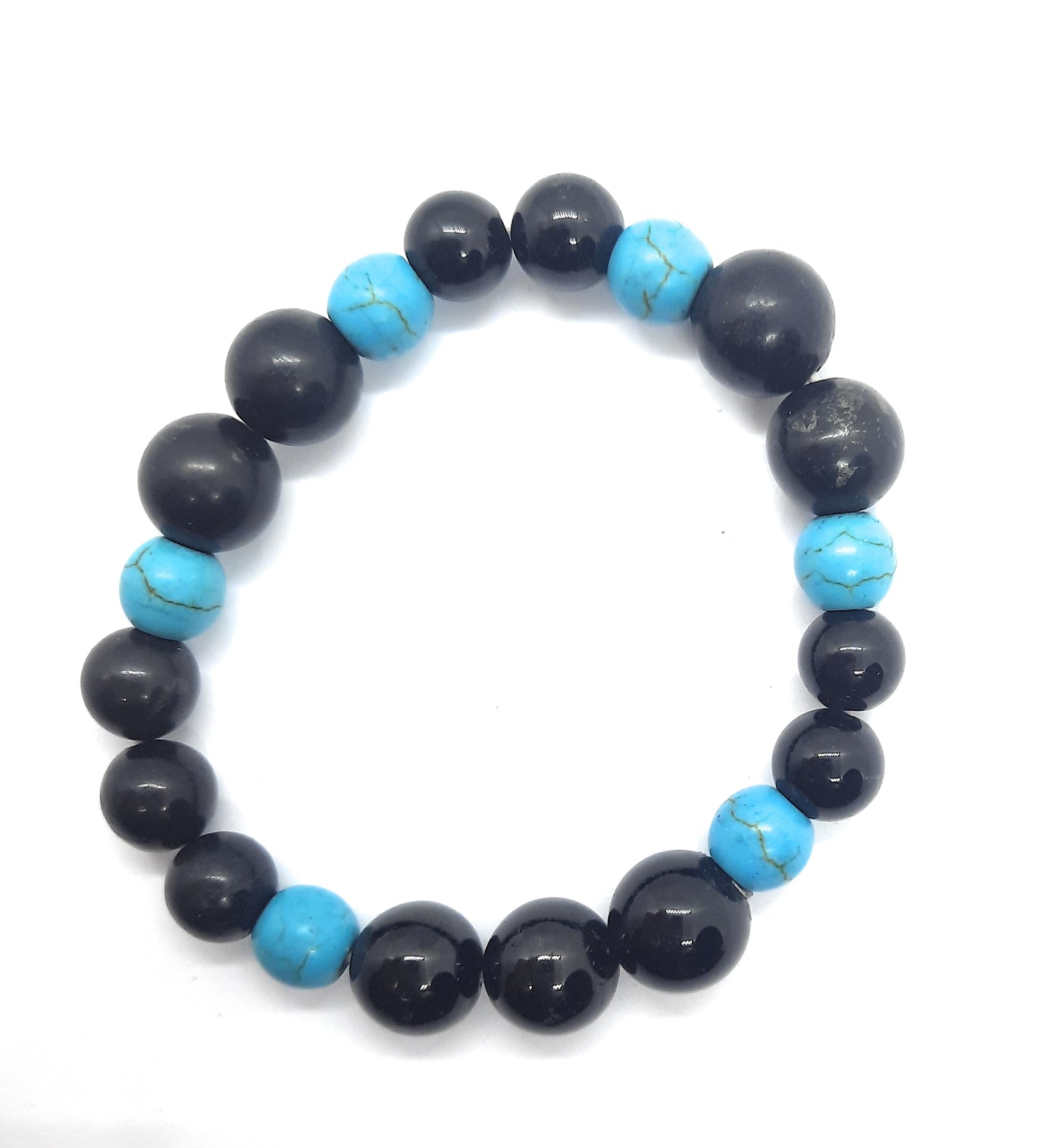 Shungite & Black Tourmaline Bracelet 5G EMF Protection
