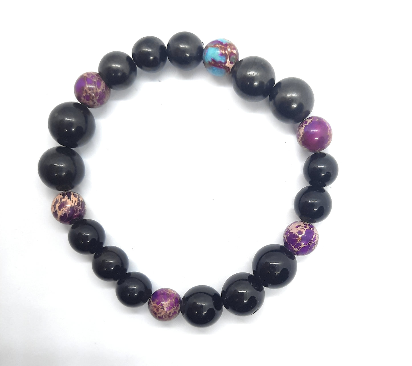 Shungite & Black Tourmaline Bracelet 5G EMF Protection