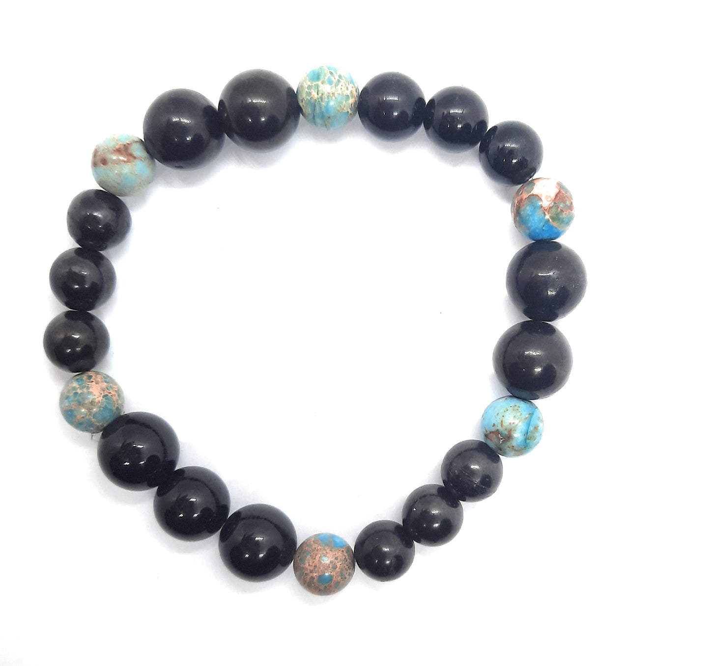 Shungite & Black Tourmaline Bracelet 5G EMF Protection
